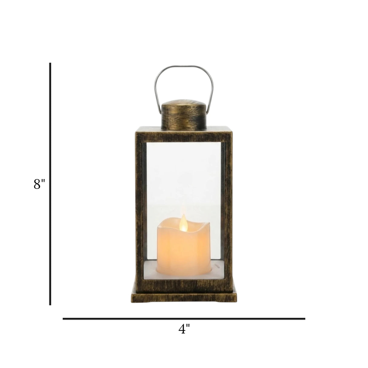 led lantern 1s plastic antique 8"x4" china