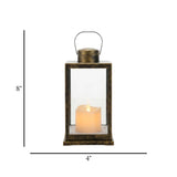 led lantern 1s plastic antique 8"x4" china