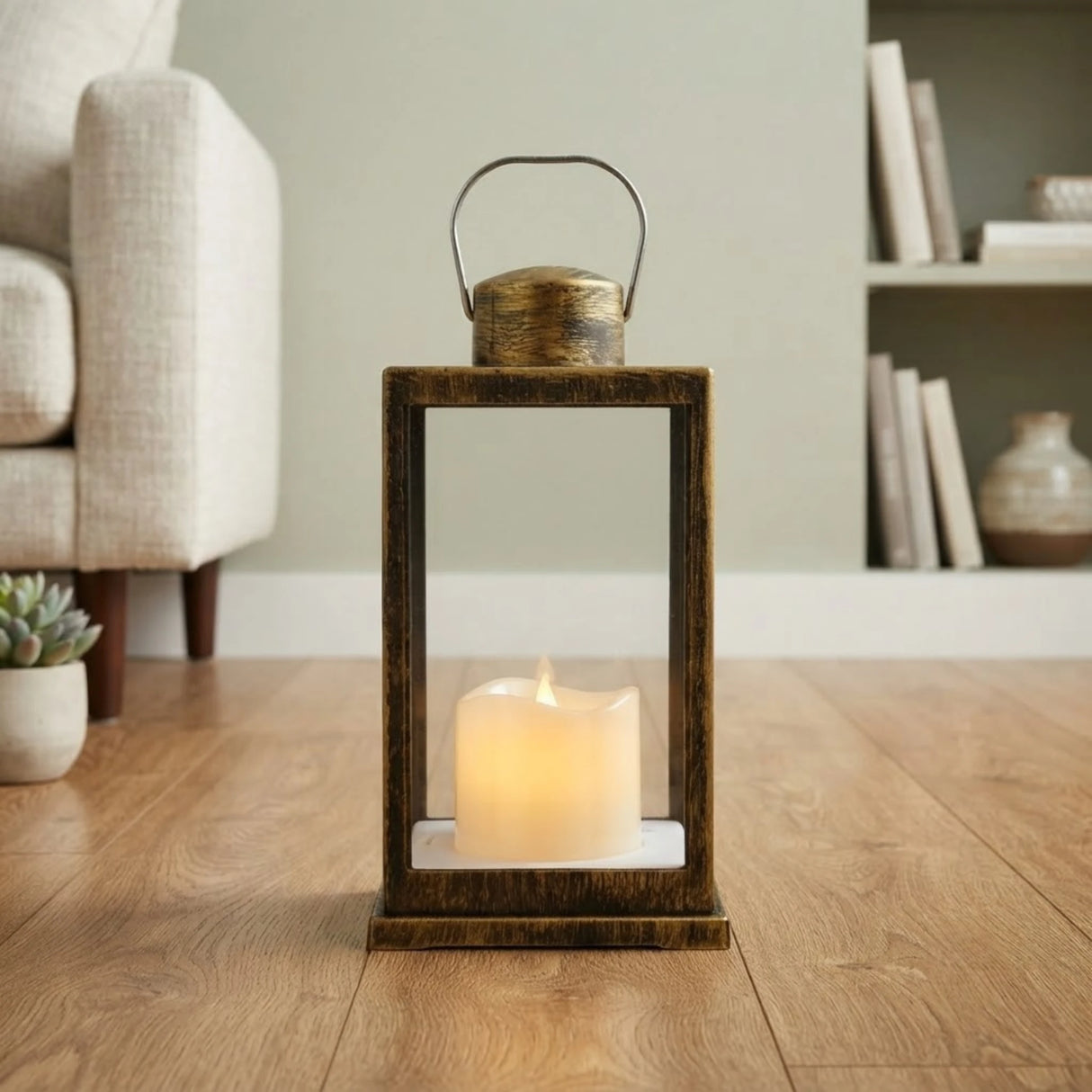 led lantern 1s plastic antique 8"x4" china