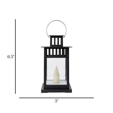 led lantern 1s plastic rectangular black 6.5"x3" china
