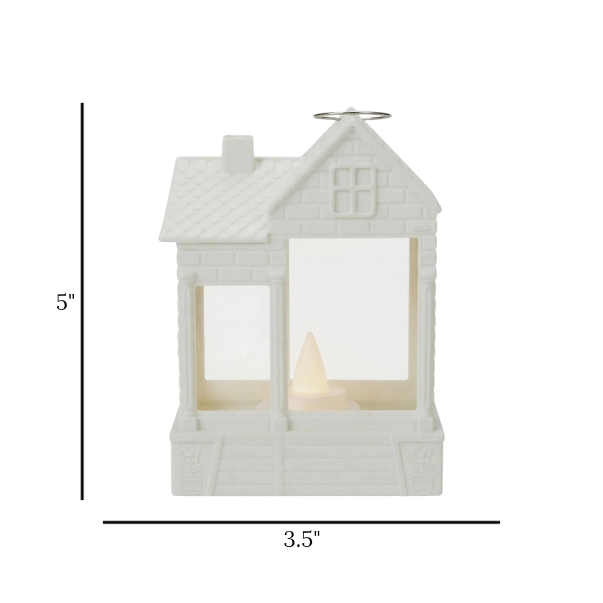 led lantern 1s plastic home white 5"x3.5" china