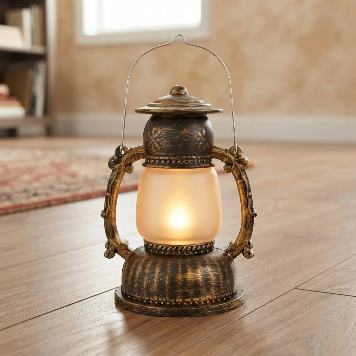 led lantern plastic antique 7"x3.5" china