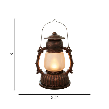 led lantern plastic copper 7"x3.5" china