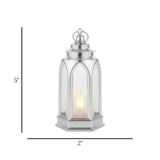led lantern 1s plastic cylindrical silver 5"x2" china
