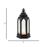 led lantern 1s plastic cylindrical black 5"x2" china