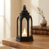 led lantern 1s plastic cylindrical black 5"x2" china