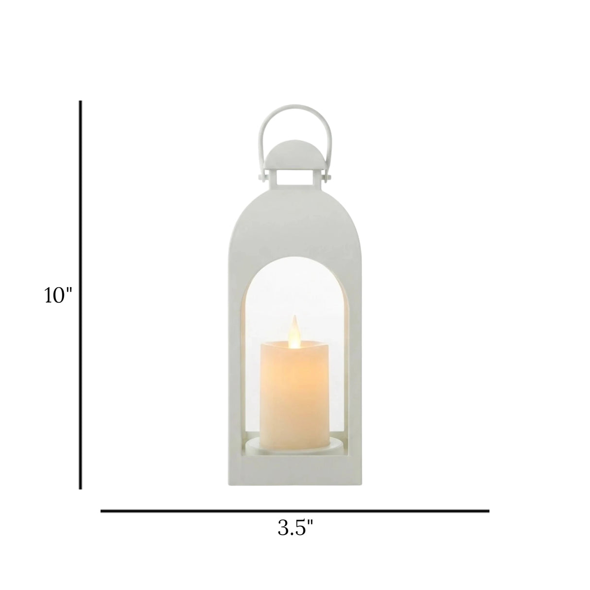 led lantern 1s plastic arch top white 10"x3.5" china