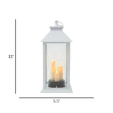 led lantern 3s plastic rectangular white 13"x5.5" china