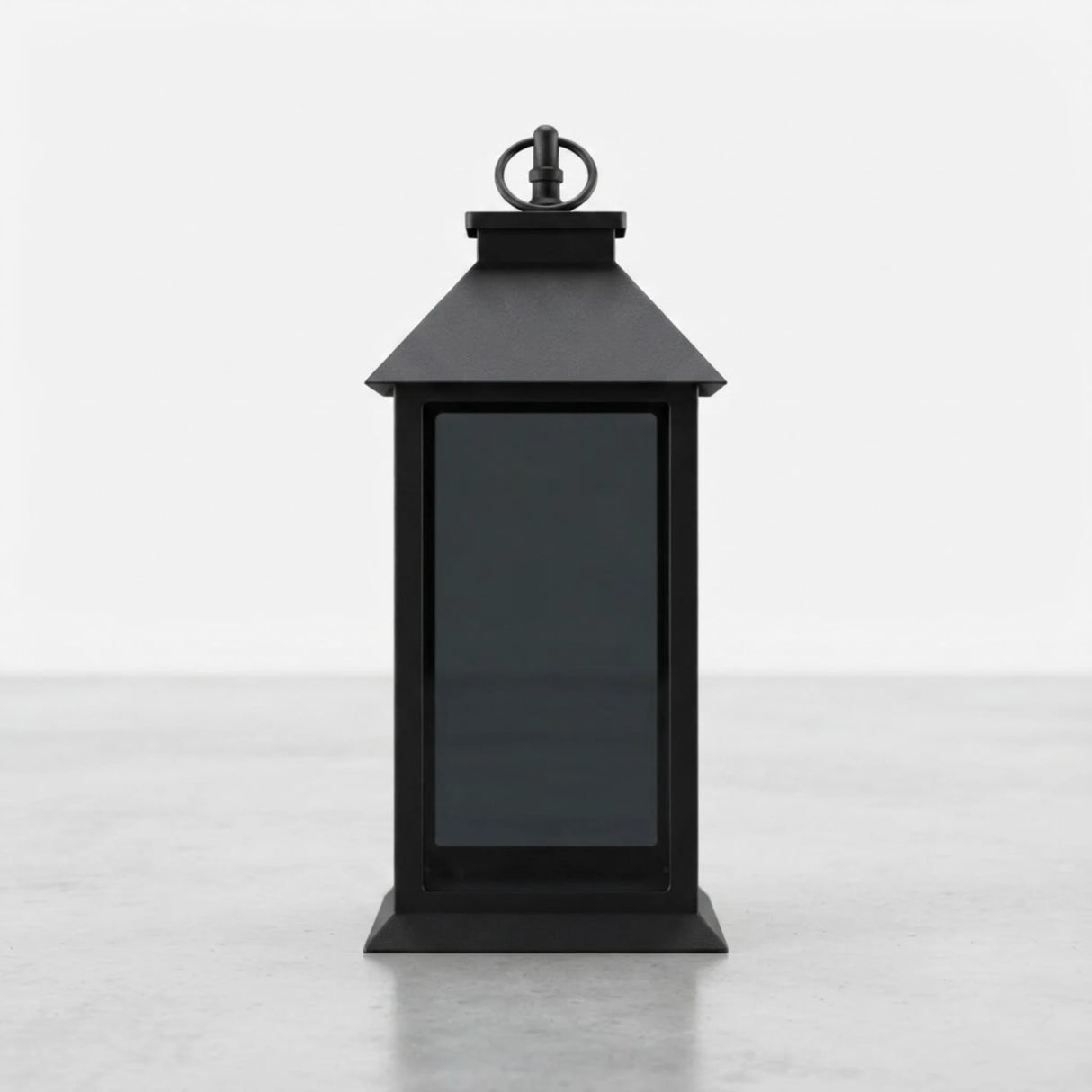 led lantern 1s plastic rectangular black 13"x5.5" china