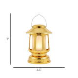 led lantern plastic dome golden 7"x3.5" china