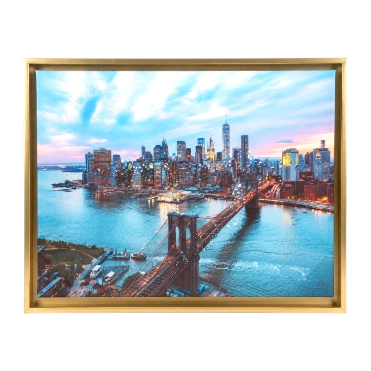 scenery frame crystal stone bridge 12"x16" china
