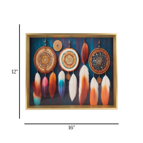 scenery frame crystal stone dream catcher 12"x16" china