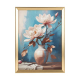 scenery frame crystal stone flower pot 16"x12" china