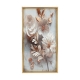 scenery frame crystal stone floral design 24"x12" china