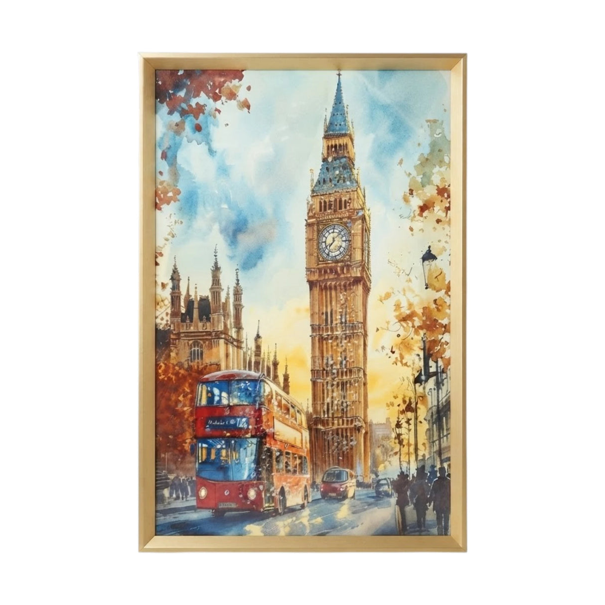 scenery frame crystal stone london tower 24"x12" china