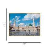 islamic frame crystal stone masjid e nabvi 32"x48" china