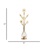 led metal floor lamp 5 sunburst 57''x11'' china