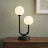 led metal table lamp 2 globe u shape small 11''x3.5'' china