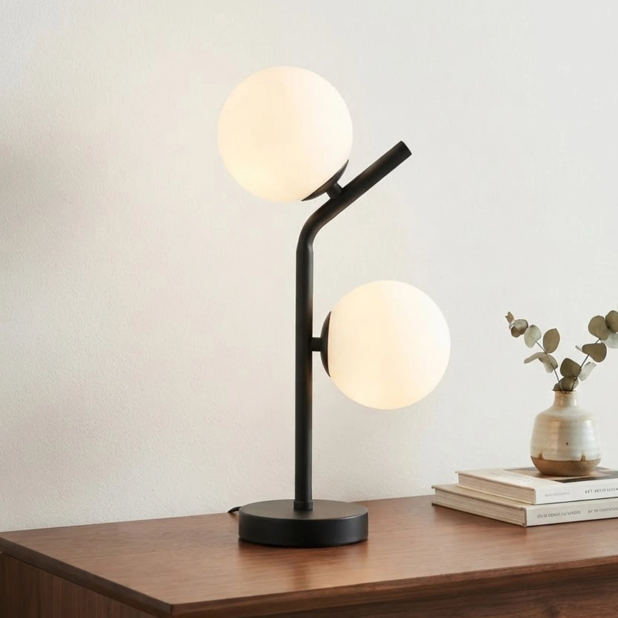 led metal table lamp 2 globe 17''x5.5'' china