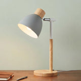 study lamp wooden base white 15''x7'' china