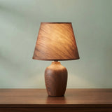 table lamp metal gourd shape brown 15.5''x9.5'' china