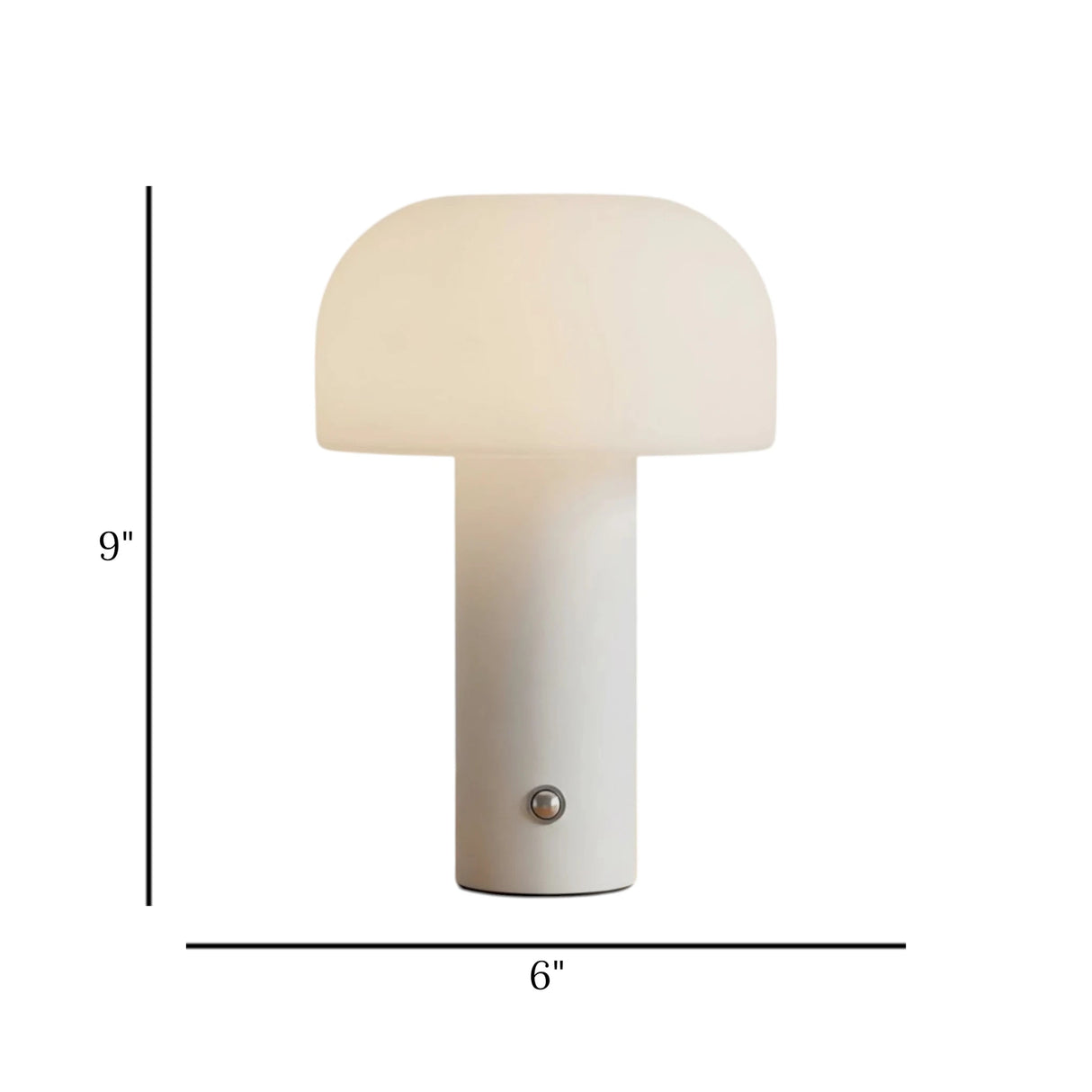 touch lamp metal dumbbell white 9''x6'' china