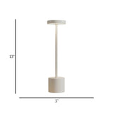 led metal touch lamp dumbbell white 13''x3'' china