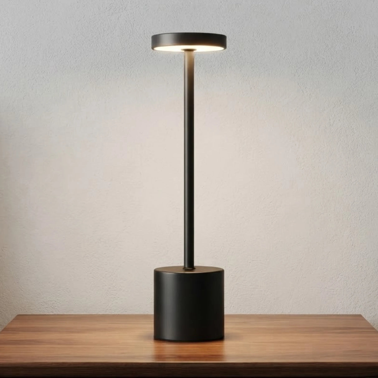 led metal touch lamp dumbbell black 13''x3'' china