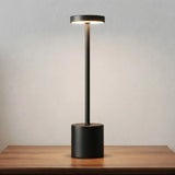 led metal touch lamp dumbbell black 13''x3'' china