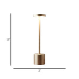 led metal touch lamp dumbbell silver 13''x3'' china