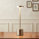 led metal touch lamp dumbbell silver 13''x3'' china