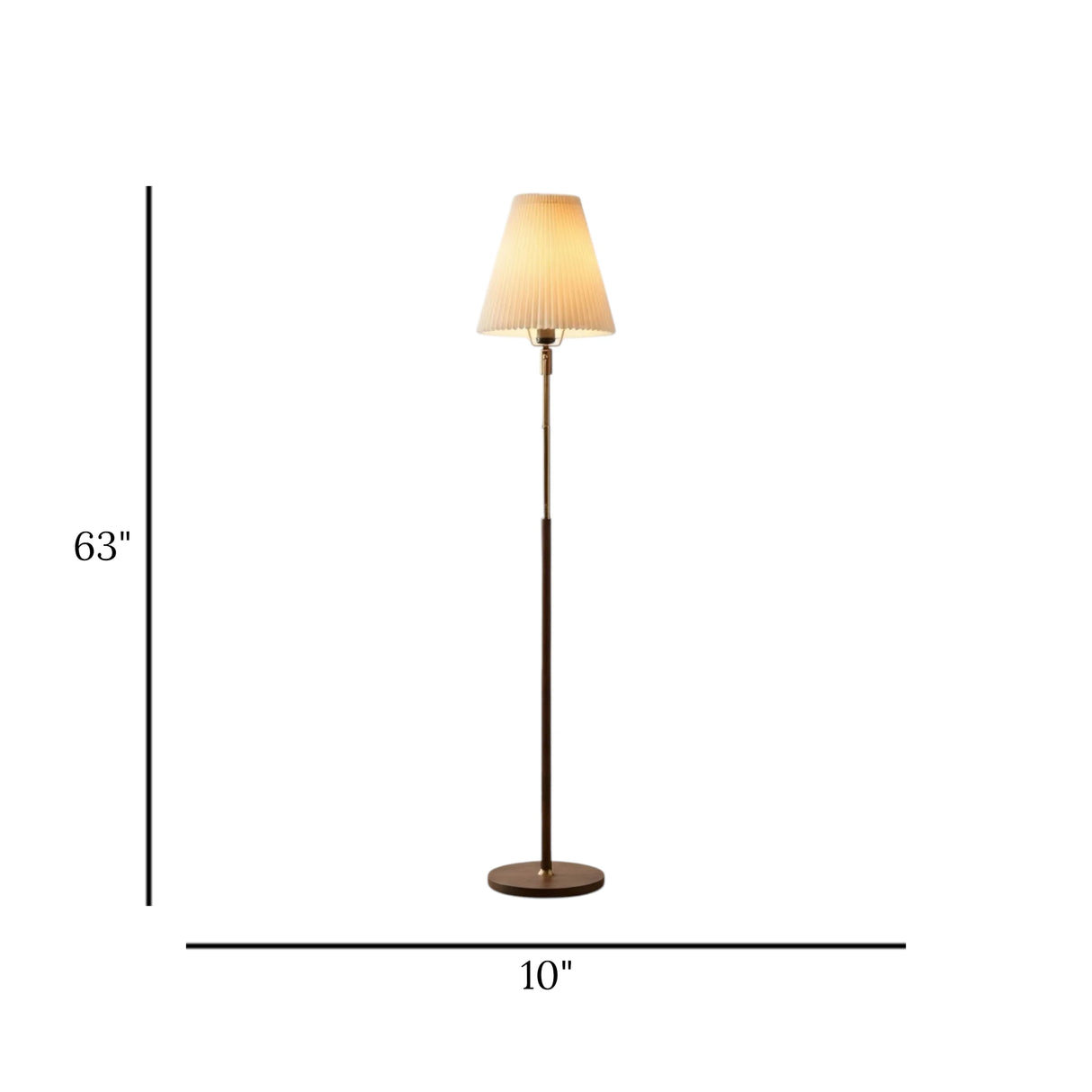 floor lamp metal paper shade 63''x10'' china