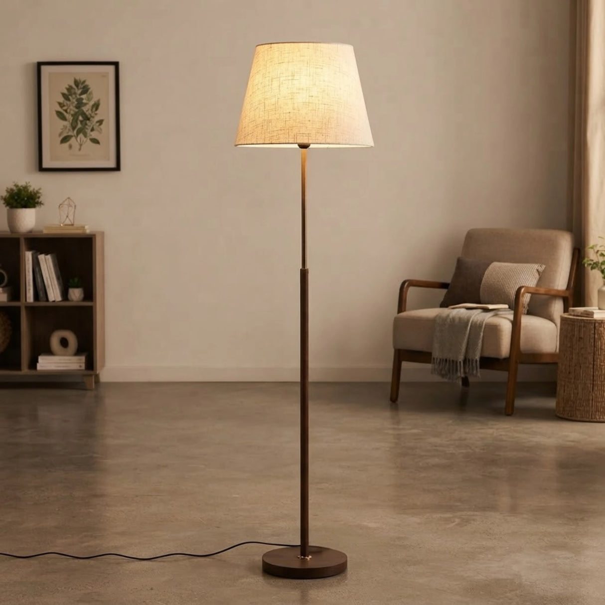 floor lamp metal brown 62''x15'' china