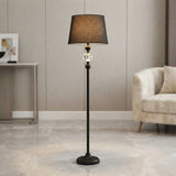 floor lamp metal crystal black 60''x14'' china