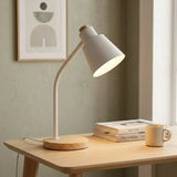 table study lamp wooden base white 16''x5'' china