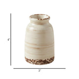 ceramic vase bottle shape off white small 4''x3'' china