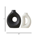 ceramic vase donut shape 7''x4'',8''x7'' china