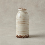 ceramic vase bottle shape off white medium 6''x3'' china