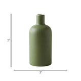 ceramic vase narrow neck green large 7''x3'' china