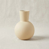 ceramic vase narrow neck white medium 5''x2'' china