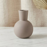 ceramic vase narrow neck grey medium 5''x2'' china