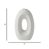 ceramic vase donut white medium 8''x5'' china