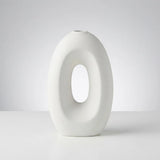 ceramic vase donut white medium 8''x5'' china