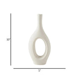 ceramic vase whole white xl 10''x5'' china