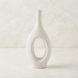 ceramic vase whole white xl 10''x5'' china