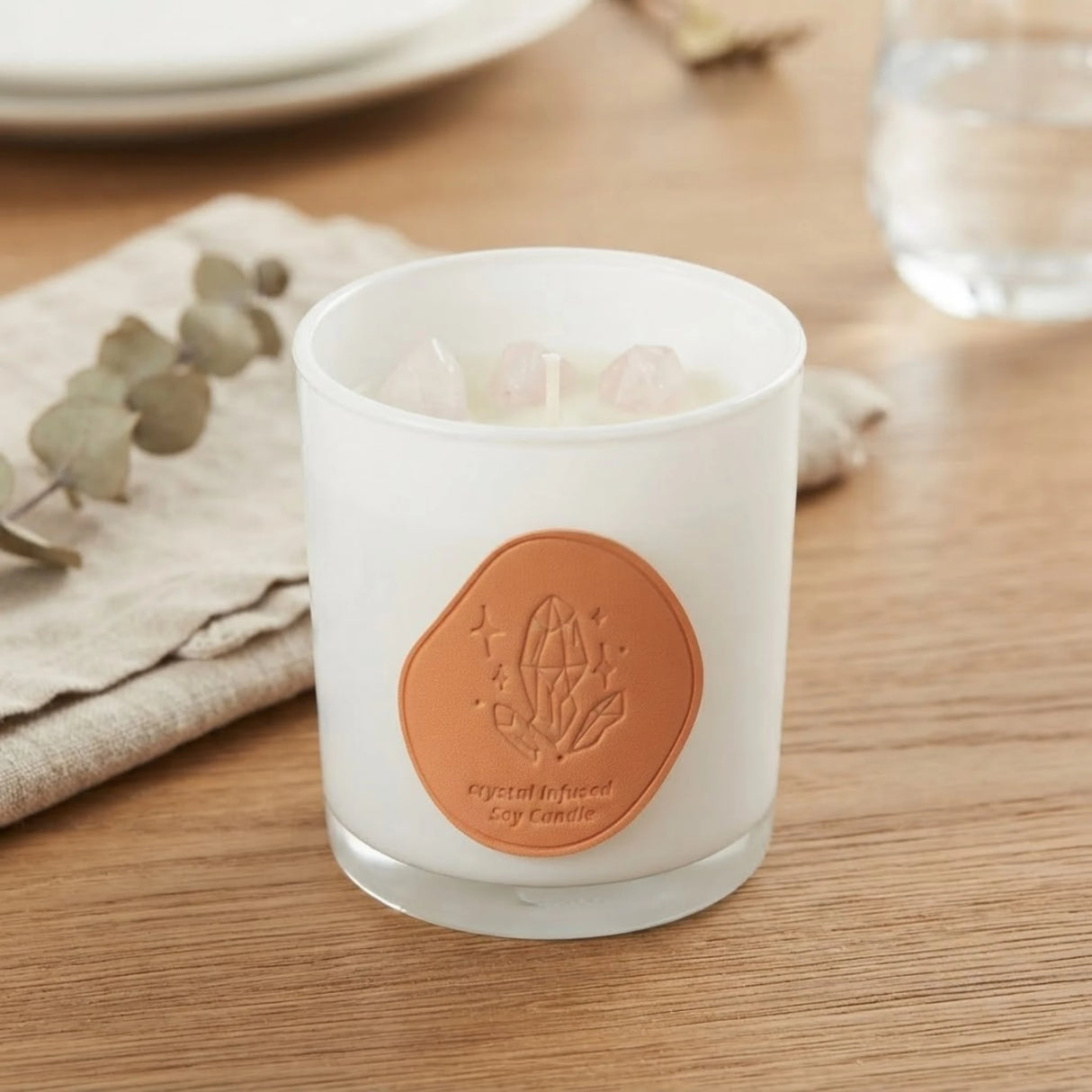 scented wax candle jar rose 4''x3'' china