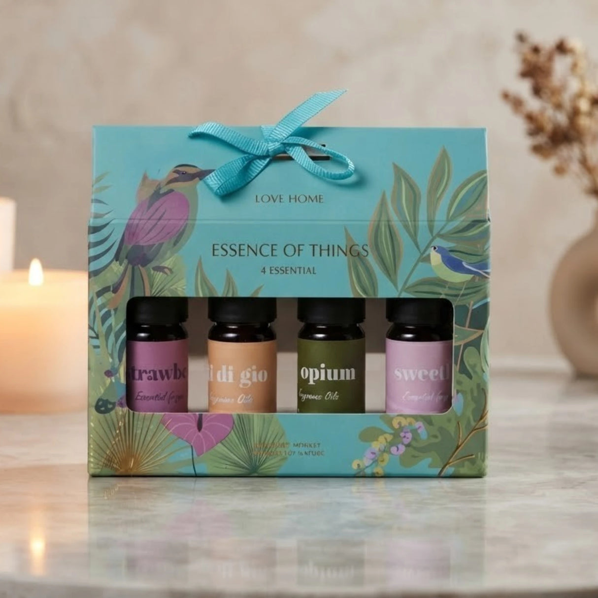 fragrance oil 4pc set sea green 5.5"x6" china