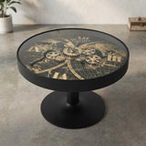 metal table clock moving gears black 28"x31.5" china