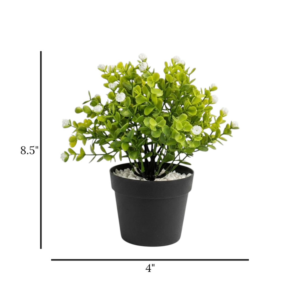 flower pot plastic conebush white 8.5''x4'' china