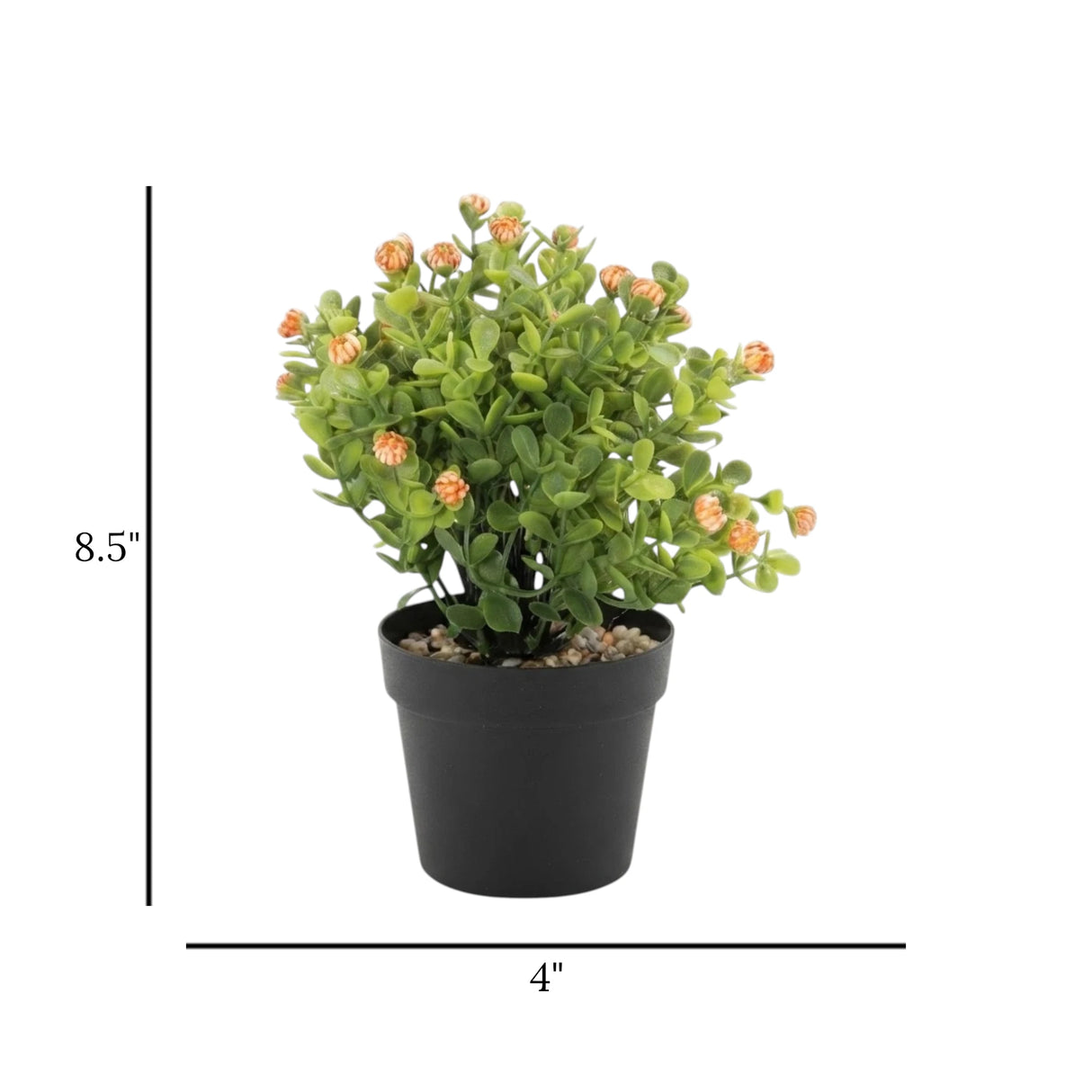 flower pot plastic conebush orange 8.5''x4'' china